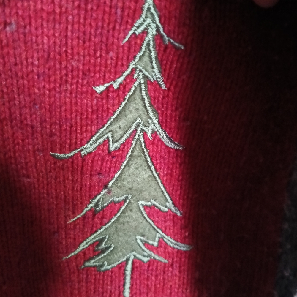 Cardinal Patchwork Zip-Front Sweater Croft & Barr… - image 6